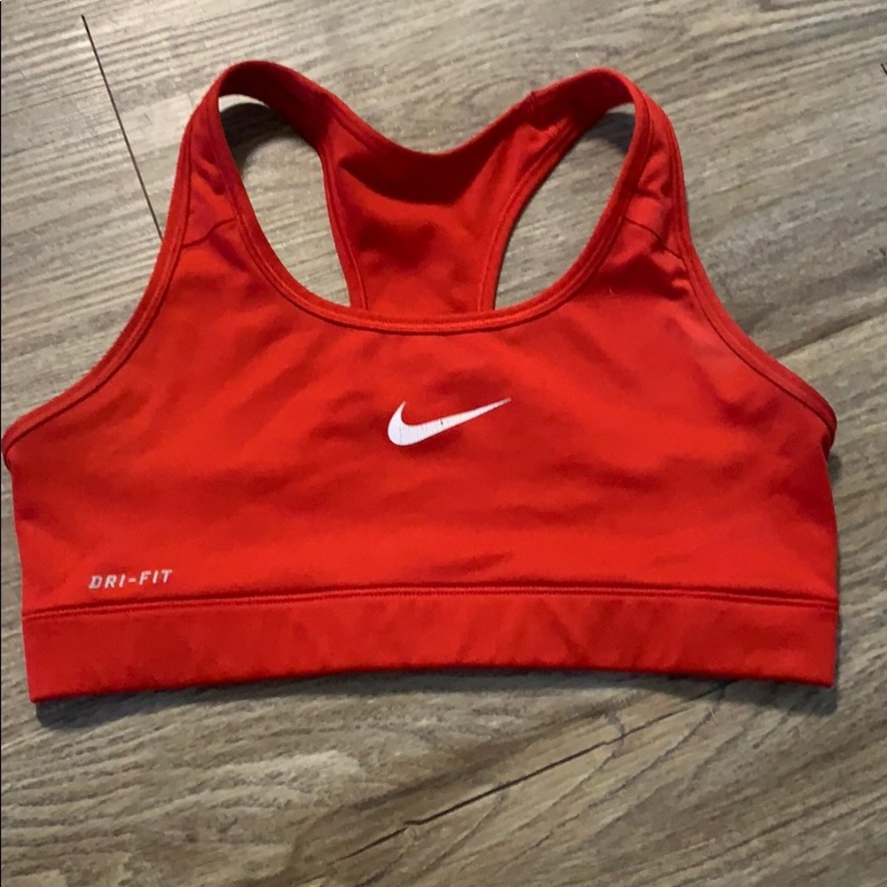 Red Nike Sports Bra